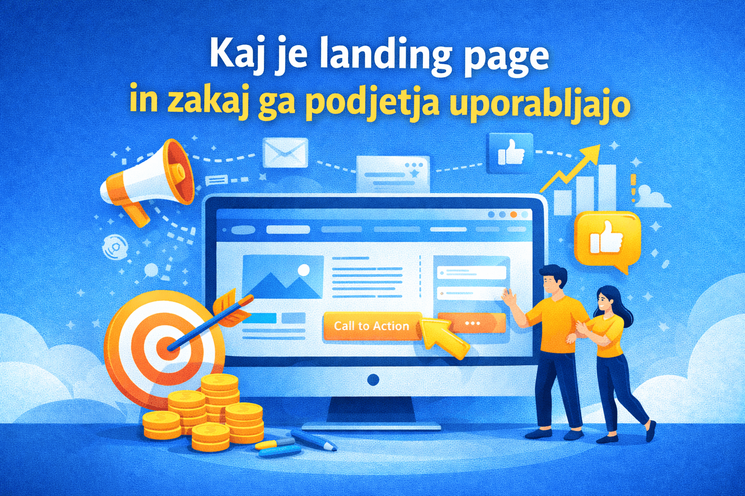 Kaj je landing page in zakaj ga podjetja uporabljajo